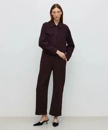 bacca 와플 크로스 릴랙스 점프수트