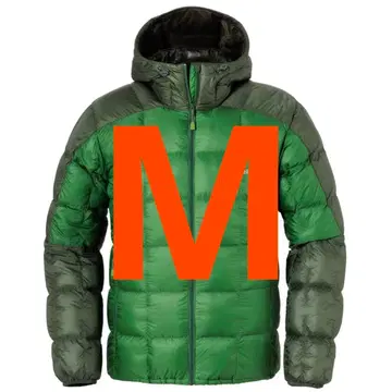 몽벨 스페리오 다운 후드티 EX800 수납 봉투 포함 M 사이즈 그린