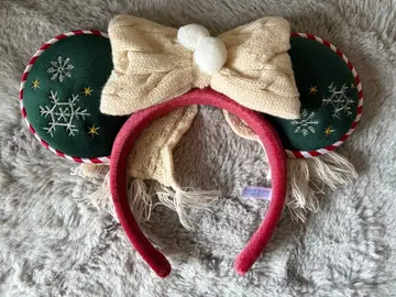 크리스마스 미키 귀 머리띠