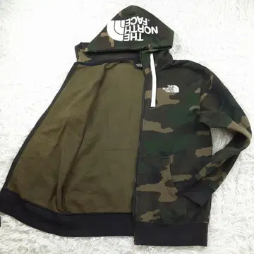 새상품급 더 노스 페이스 집업 후드티 카모플라쥬 컬러