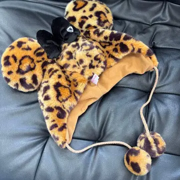 디즈니 레오파드 무늬 팬캡