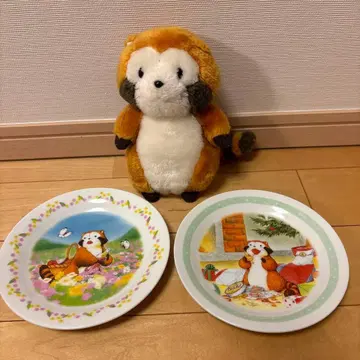 라스칼 봉제 인형 높이 약 20cm 플레이트 2개