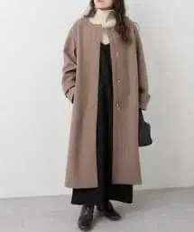 Ciaopanic TYPY 테크 울 노카라 코트