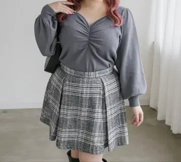 CLETTE 오리지널 하트넥 셔링 니트 블루 3L