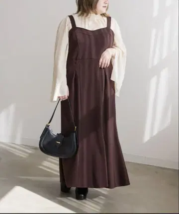 CLETTE 컷 트윌 머메이드 원피스 브라운 택 포함 미사용 새상품 3L