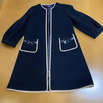 엠즈 그레이시 스팽글 자수 롱 코트 블랙 40