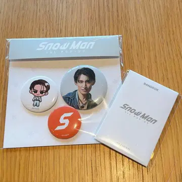무카이 코지 방콕 한정 snowman popup 캔뱃지 트레이딩 카드