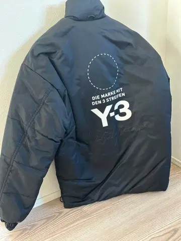 Y-3 블랙 다운 자켓