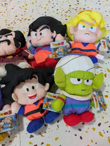 드래곤볼 Z 봉제 인형 7체 세트