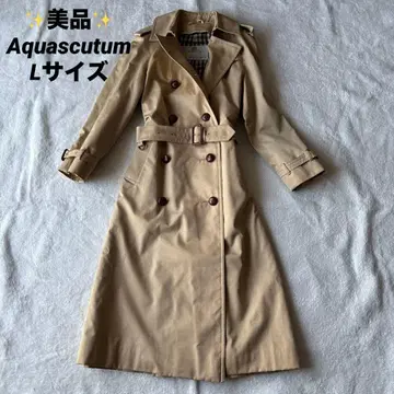 새상품급 Aquascutum Aqua 5 트렌치코트 클럽 체크