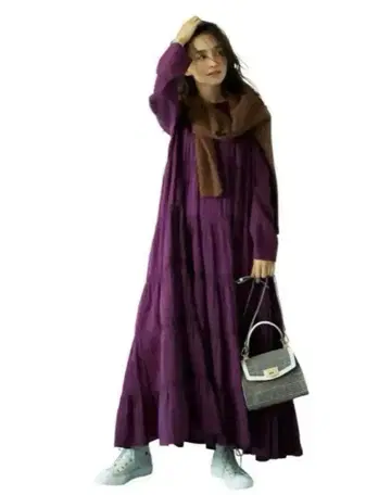 very 게재 론 헤르만 마레토 롱 원피스 퍼플