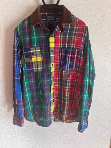 POLO COUNTRY 멀티 컬러 체크 플란넬 셔츠 M