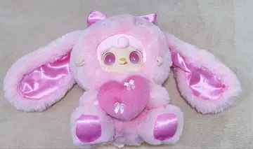 요키 시리즈 400% 토끼형 봉제 인형 핑크 하트 포함