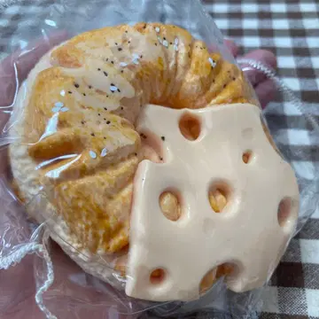 치즈 베이글 빵 스퀴즈 스퀴즈