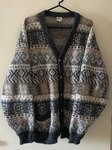 80년대 아이슬란드제 Sigursson 로피 스웨터 가디건