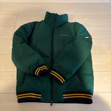 HILFIGER 그린 컬러 다운 자켓