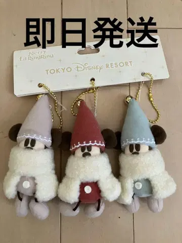 디즈니 크리스마스 리루린린 봉제 인형 참 세트
