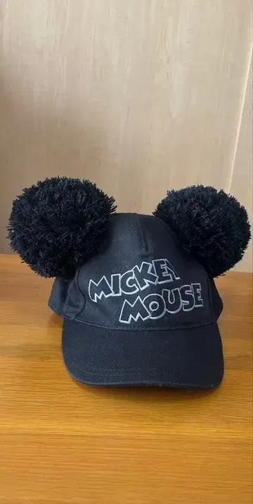 미키마우스 폼폼 포함 캡 모자 디즈니