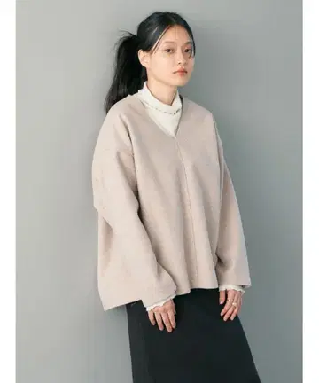 아메리칸 홀릭 V넥 스키퍼 풀오버 심플 레이어드 셔츠