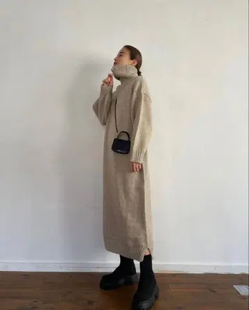 하프 지퍼 니트 원피스 trunc88