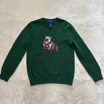 새상품급 도그 인터샤 니트 스웨터