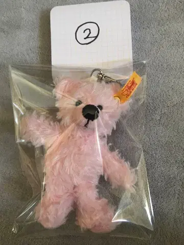 미사용 새상품 슈타이프 테디베어 키링 키참 핑크