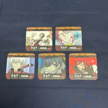 흑집사 가라오케 철인 코스터 세트 5개