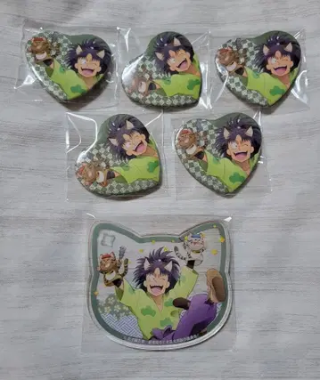 닌타마 란타로 난자타운 하트 캔뱃지 아크릴 코스터 나나마츠 코헤이타