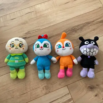 호빵맨 봉제 인형 4개 세트