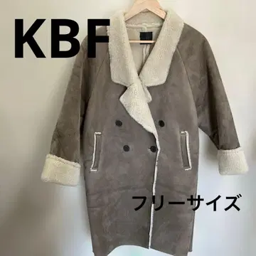 KBF 무스탕 코트 프리 사이즈 모카 브라운 #3214