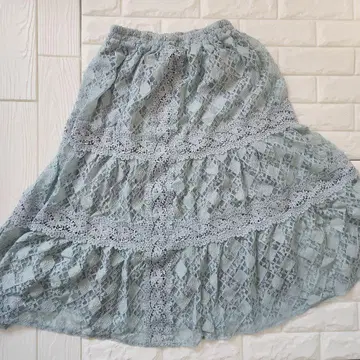 M 사이즈 엑시즈팜 전체 레이스 캉캉 스커트