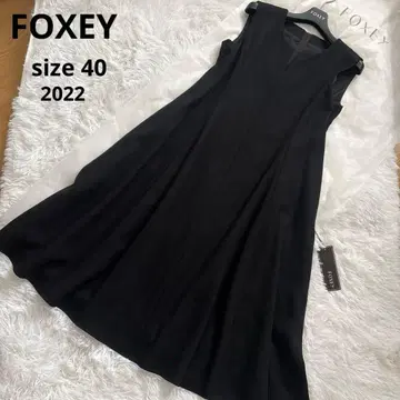새상품 FOXEY 폭시 원피스 블랙 40 프리 완판템 A라인