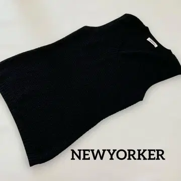 [NEWYORKER] 울 혼방 니트 베스트 L #3233