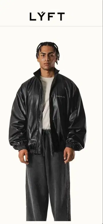 LYFT 합성 피혁 자켓 XL