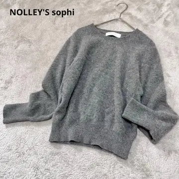 노리즈소피 헤어리 크루넥 풀오버 니트 니트 알파카