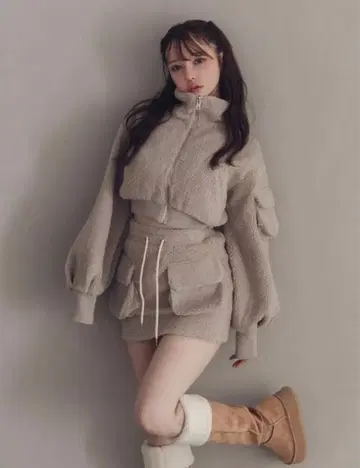 ANDMARY 안드마리 Miffy boa jacket 셋업