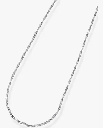 미사용 순 플라티나(Pt999) 체인 목걸이 40cm 스크류 타입