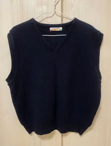 NUGU 한국 니트 베스트 네이비