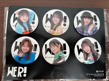 히나타자카46 WER! 핀 배지 세트 6개