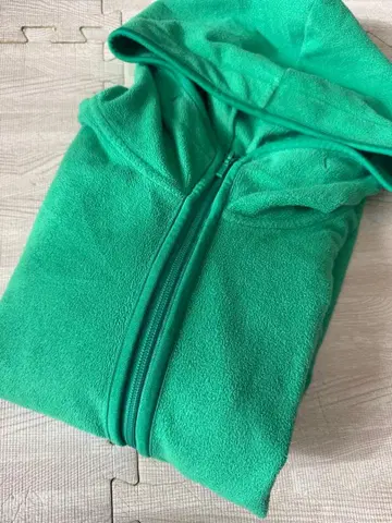 유니클로 구제 의류 레어 마이크로 플리스 XL 그린 후드티