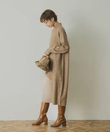 어반 리서치 니트 원피스 FREE 사이즈 베이지