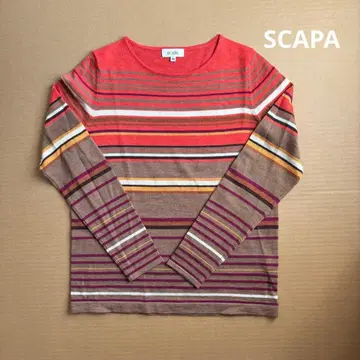 SCAPA 스트라이프 니트 미사용품