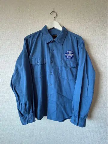 TENDERLOIN 패치 블루 워크 셔츠