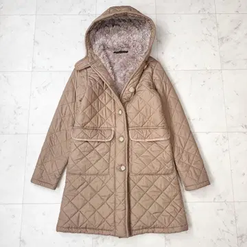 매킨토시 퀼팅 코트 보아 안감 베이지 사이즈 34 S 사이즈 상당