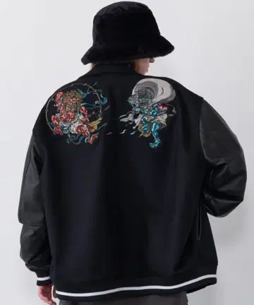 AIVER 바시티 자켓 M 사이즈 블랙 신바시티 자켓