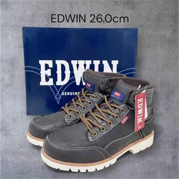 [ 새상품 ] EDWIN EDM8500 워크 부츠 다크 브라운 26cm