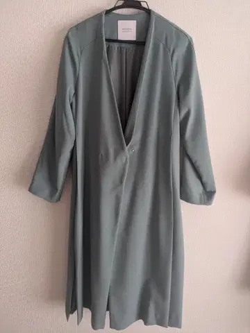 STUDIOUS 그린 롱 코트