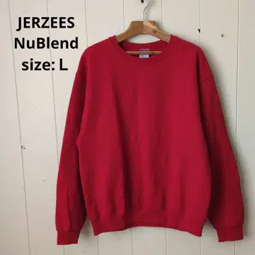 저지즈 NuBlend 속기모 맨투맨 빨간색 L 노움코어