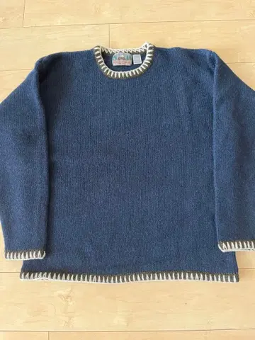 EMS 네이비 울 스웨터 M