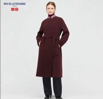 유니클로 x 이네스 더블 페이스 코트